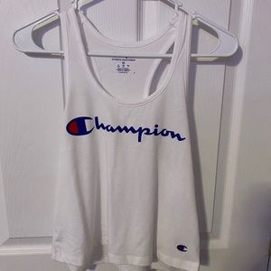 White Champion Tang Top